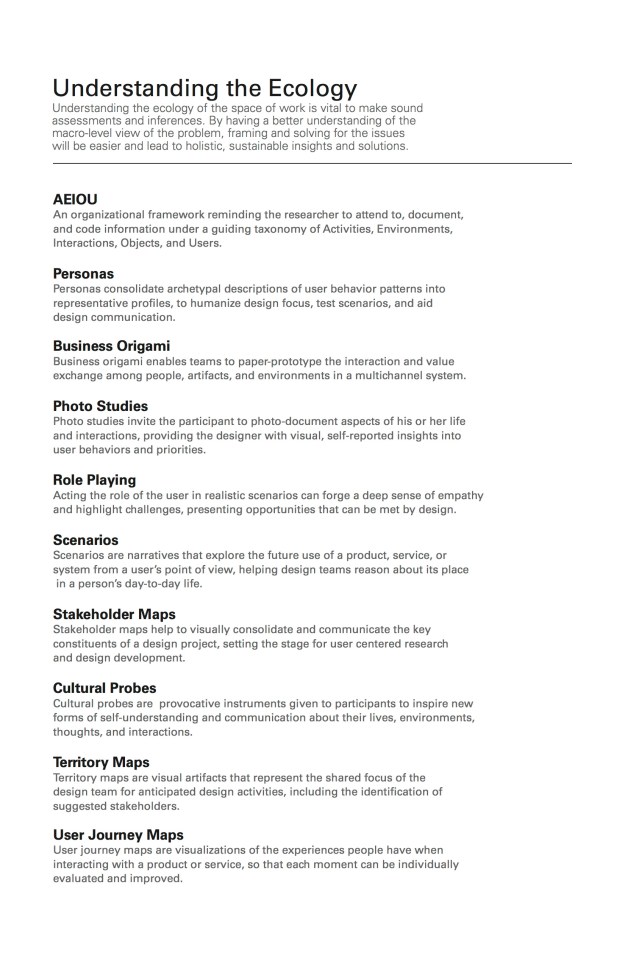 Existing Method Inventory